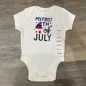 0-3 month Fourth of July Onesie